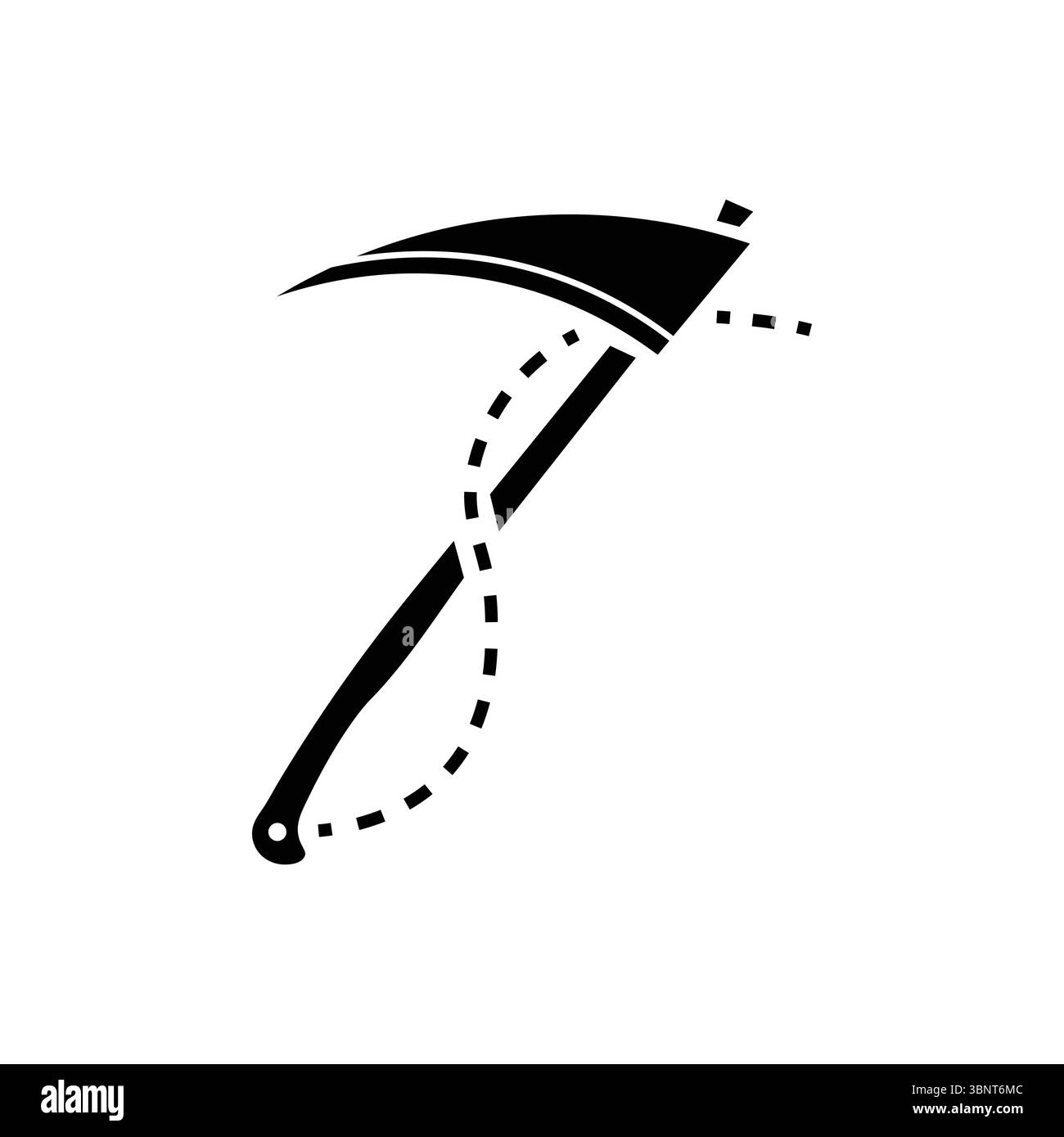 L'incredibile icona di Halloween, perfetta per disegni e illustrazioni a tema mietitura, agricolo o fantasy. Illustrazione Vettoriale