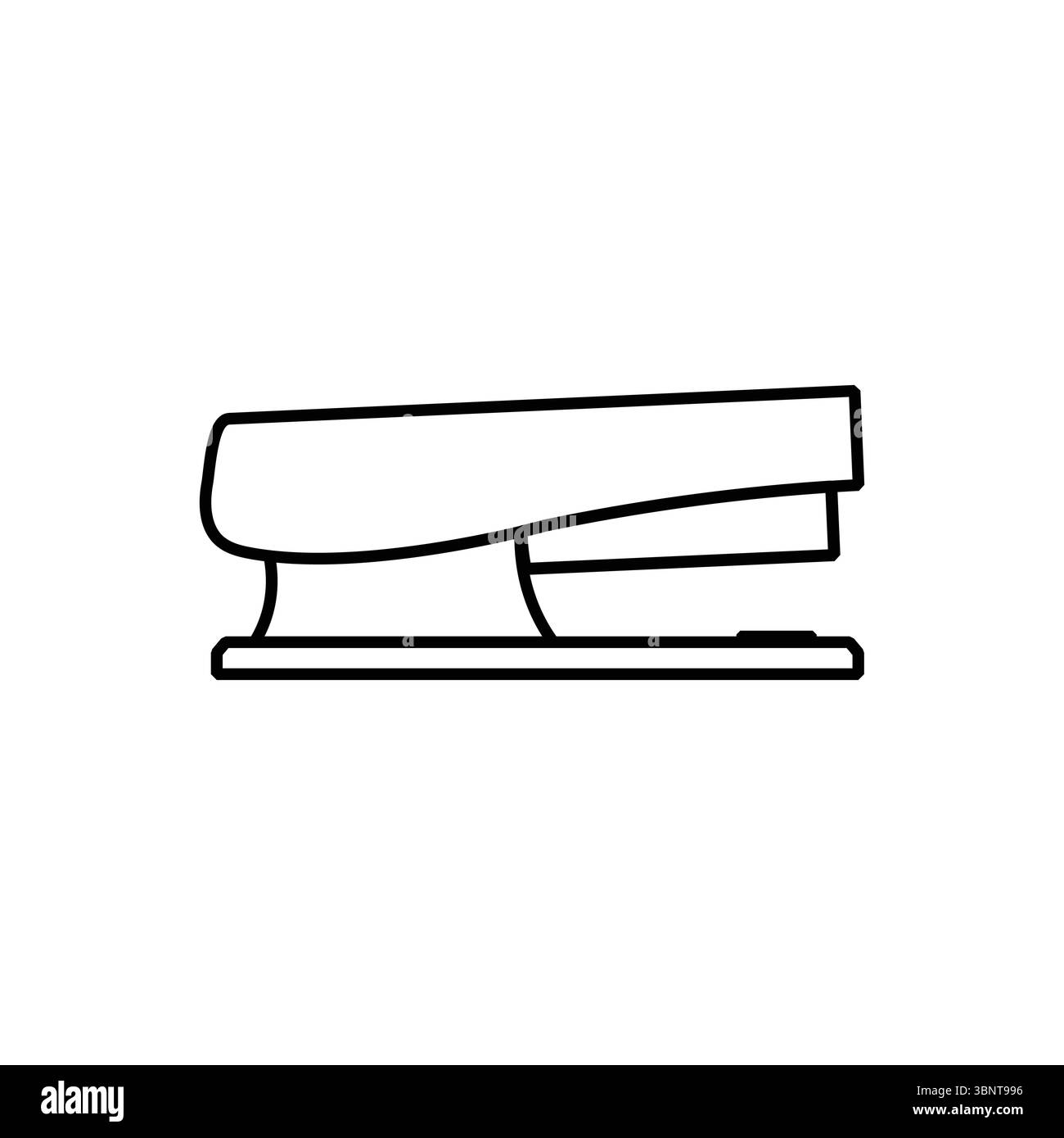 Un'icona chiara di una pinzatrice, perfetta per progetti in ufficio, lavoro, cartoleria o a tema di organizzazione. Illustrazione Vettoriale