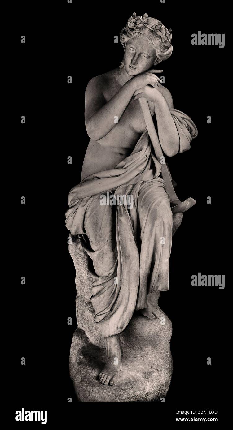 Hope di LEMOYNE SAINT PAUL - Lemoyne 1783 - 1873 Louvre, Parigi. Francia, francese, ( Jean-Baptiste Lemoyne fu uno scultore di spicco nella Francia del XVIII secolo, noto per i suoi busti ritratti e figure allegoriche. La statua della speranza è un classico esempio del suo stile, caratterizzato dalla sua rappresentazione elegante e idealizzata della forma umana. ) Foto Stock