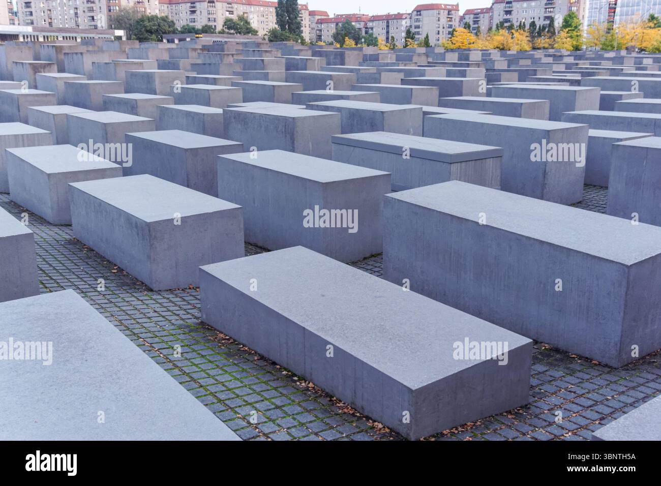 Memoriale degli ebrei assassinati d'Europa, Memoriale dell'Olocausto a Berlino, Germania Foto Stock