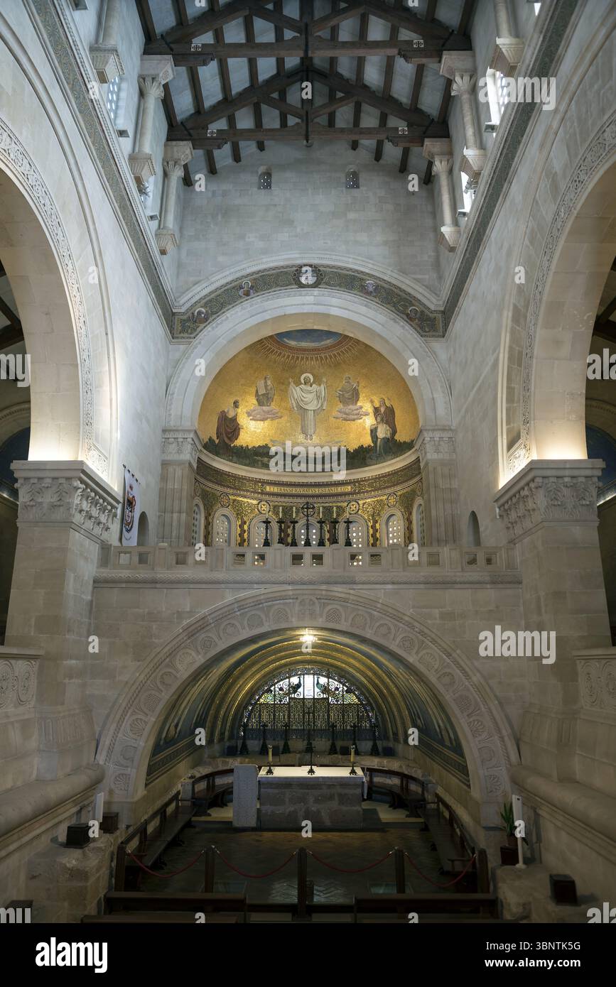 Israele, Monte Tabor Chiesa dell'interno della Trasfigurazione; Innenraum der Verklärungskirche auf dem Berg Tabor Foto Stock