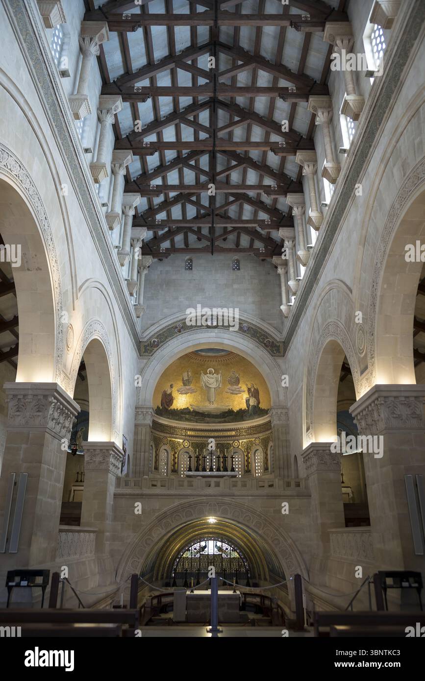 Israele, Monte Tabor Chiesa dell'interno della Trasfigurazione; Innenraum der Verklärungskirche auf dem Berg Tabor Foto Stock