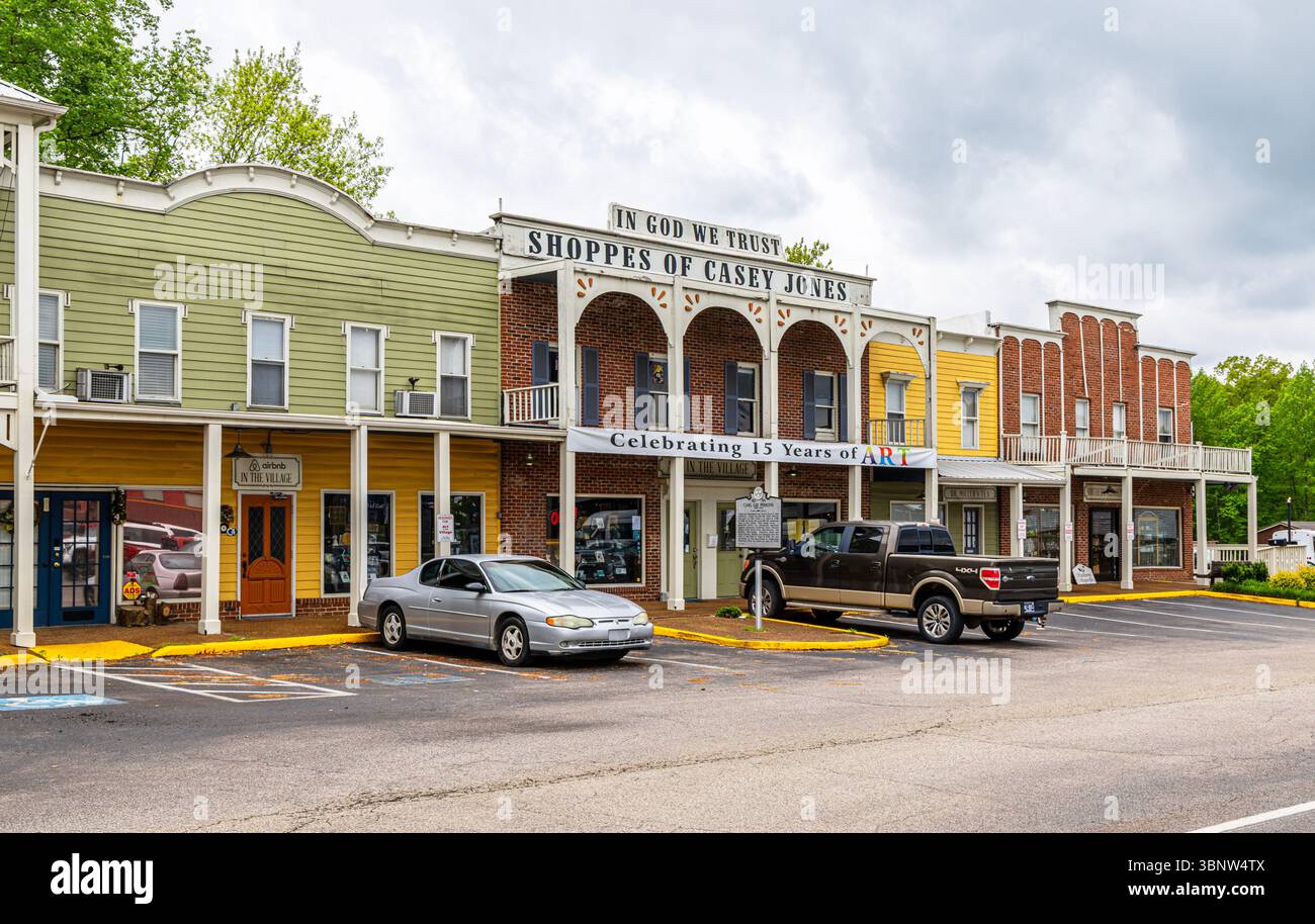Casey Jones Village, Jackson, Tennessee, Stati Uniti Foto Stock