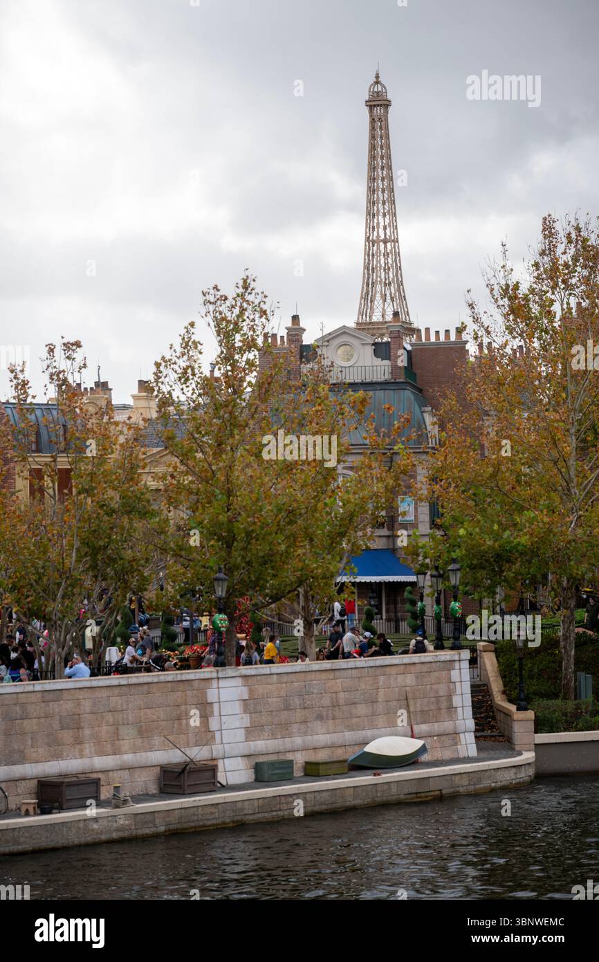 Padiglione della Francia all'interno della World Showcase di Epcot al Walt Disney World Resort di Orlando, Florida. Foto Stock