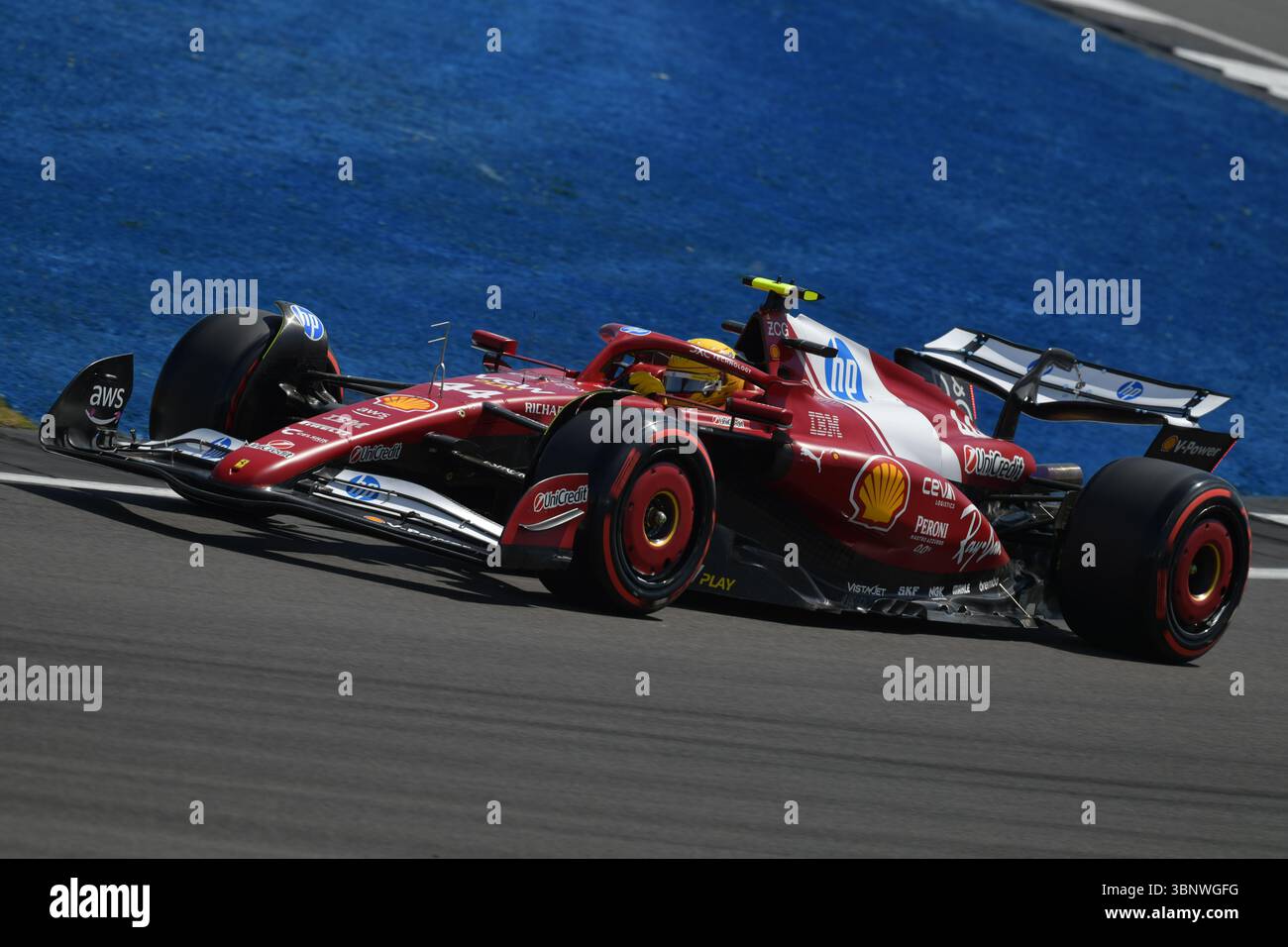 2025 - Lewis Hamilton - Gran Premio di Gran Bretagna - Silverstone, Regno Unito Foto Stock