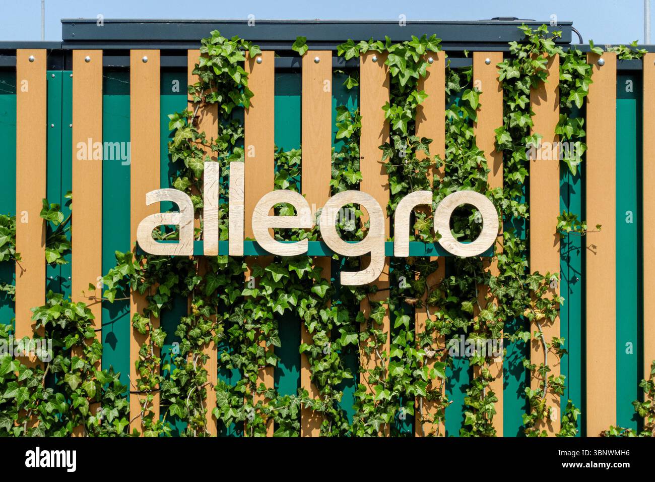 Allegro una scatola, armadietto pacchi in Polonia Foto Stock