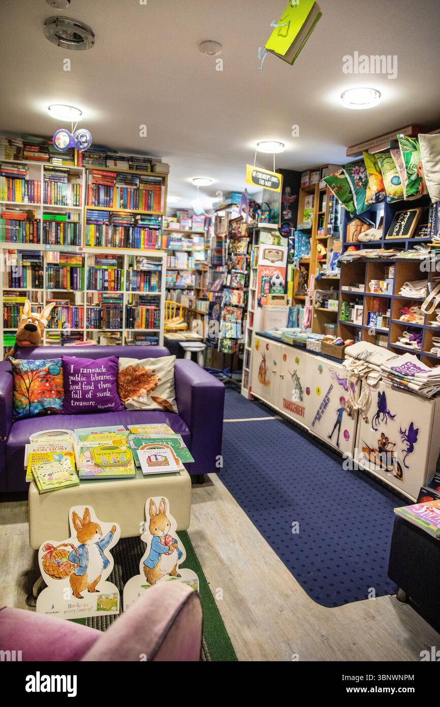 Little Acorns Bookshop, Derry, Irlanda del Nord Foto Stock