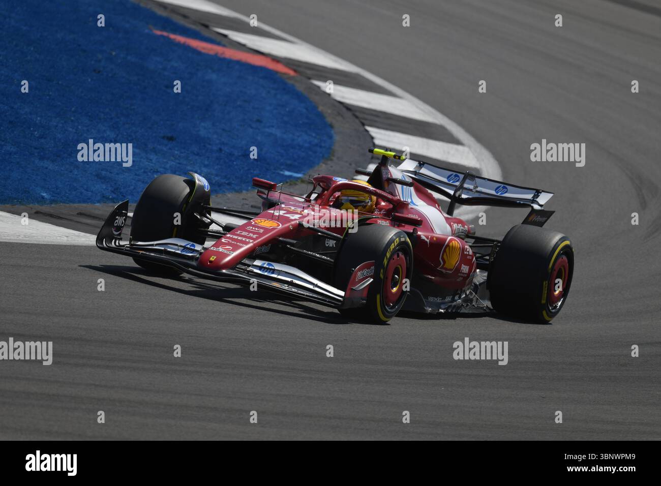 2025 - Lewis Hamilton - Ferrari - Gran Premio di Gran Bretagna - Silverstone, Regno Unito Foto Stock