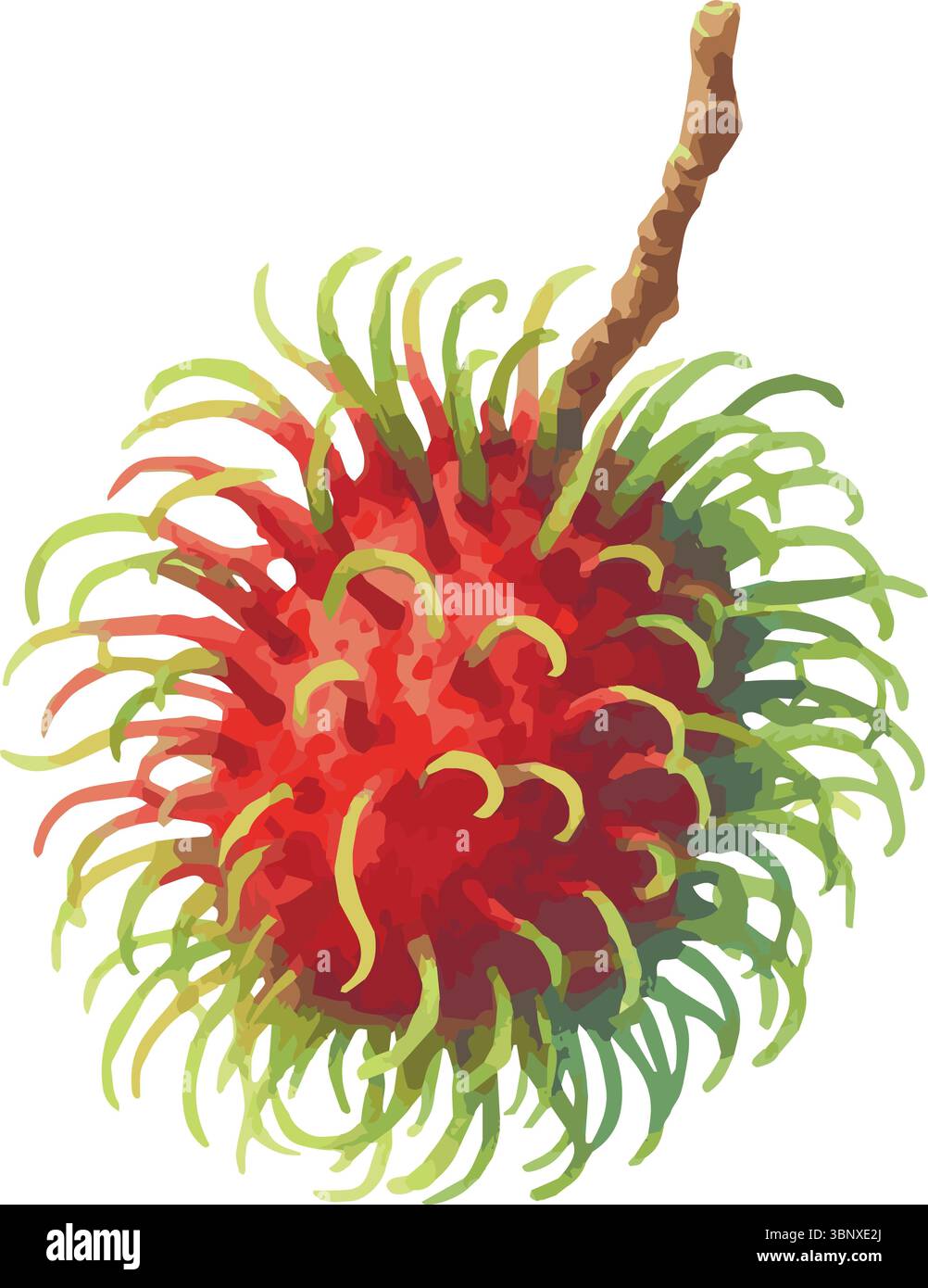 Illustrazione dipinta ad acquerello vettoriale di un Illustrazione Vettoriale