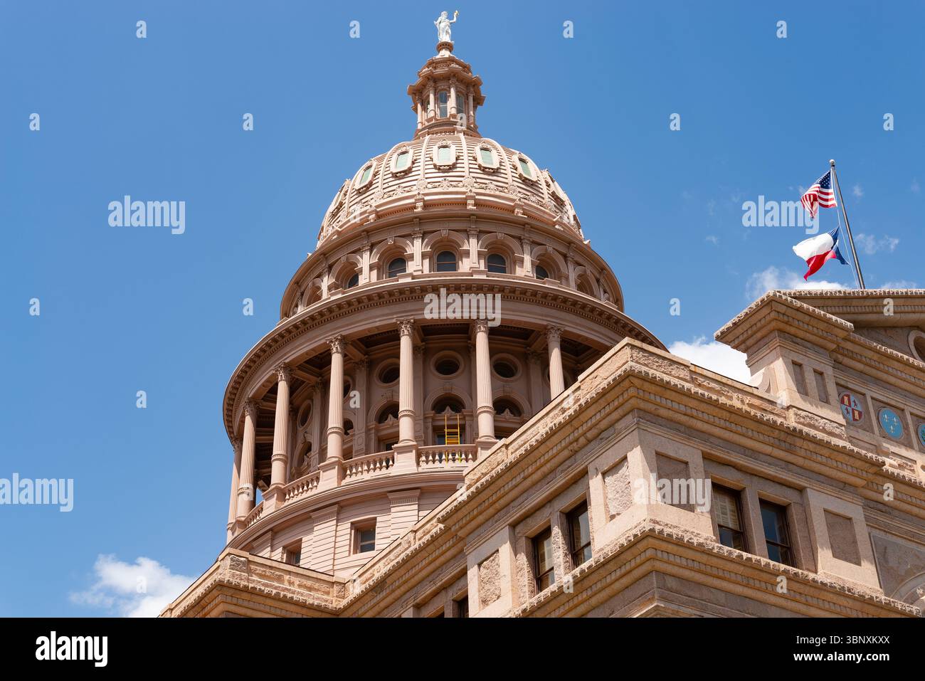 Esterno del palazzo del governo dello stato del Texas ad Austin, Texas, Stati Uniti. Foto Stock