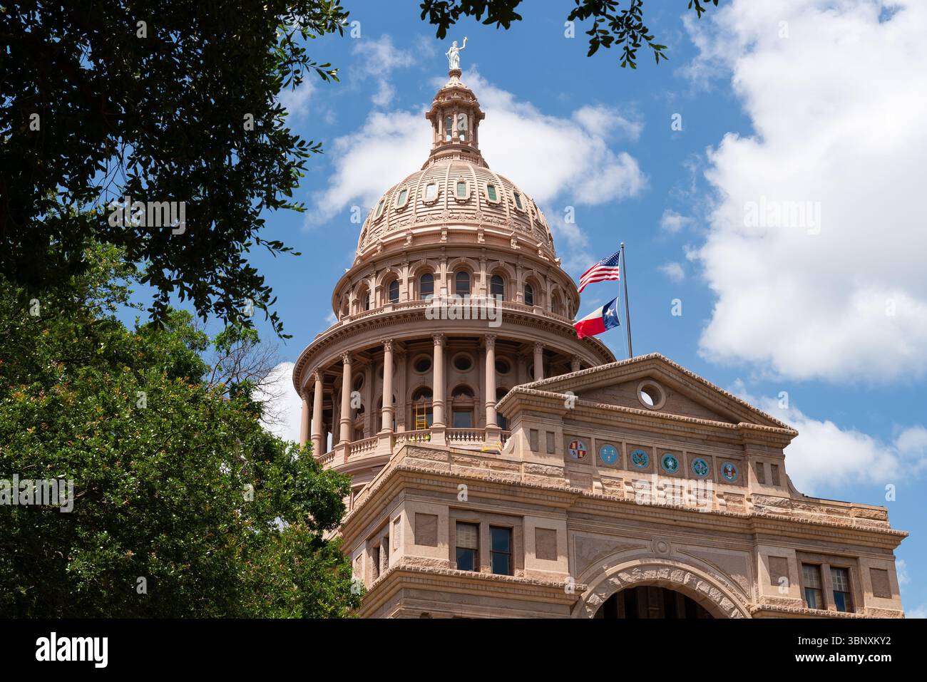 Esterno del palazzo del governo dello stato del Texas ad Austin, Texas, Stati Uniti. Foto Stock