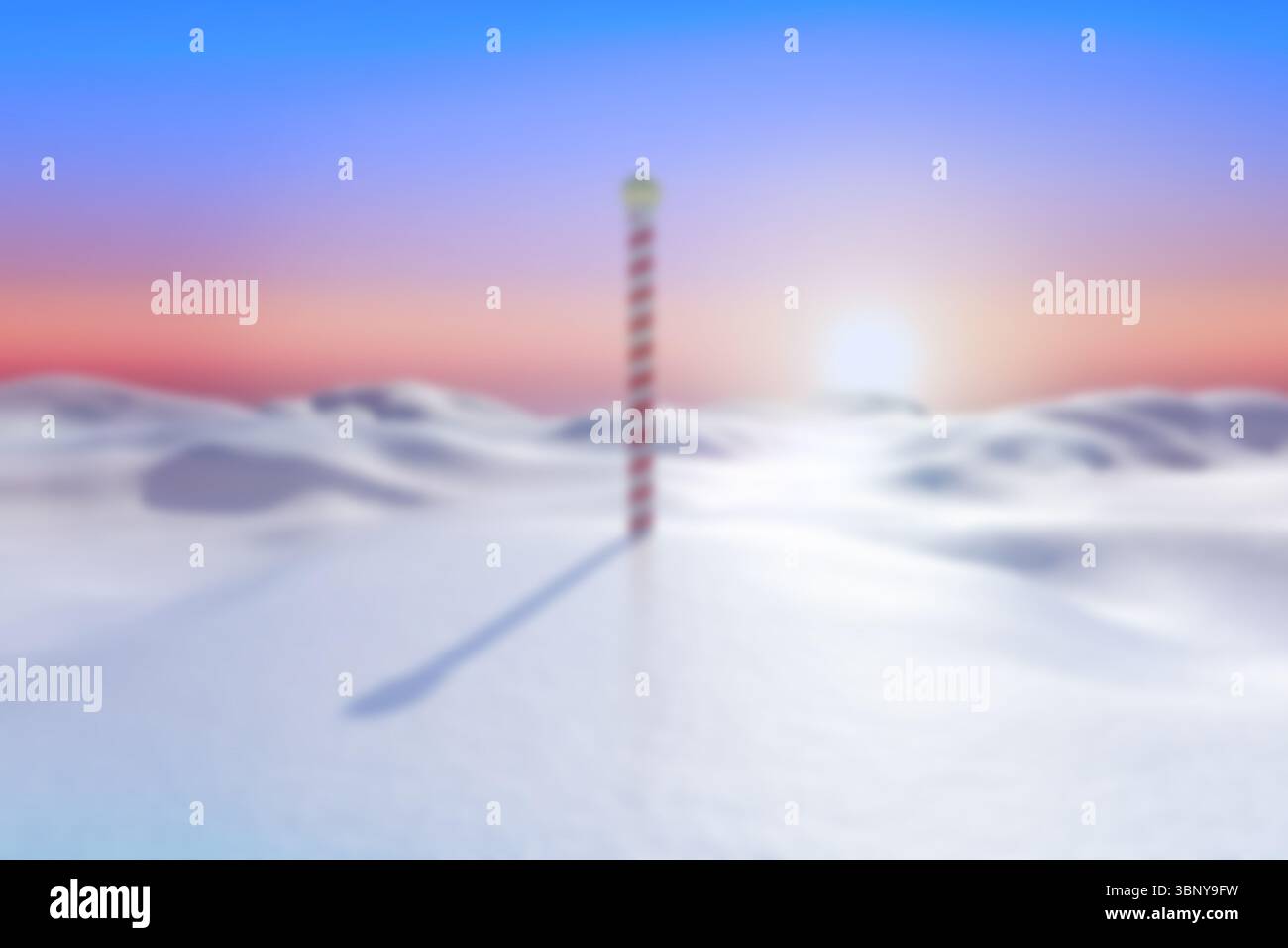 Paesaggio sfocato del polo nord Foto Stock