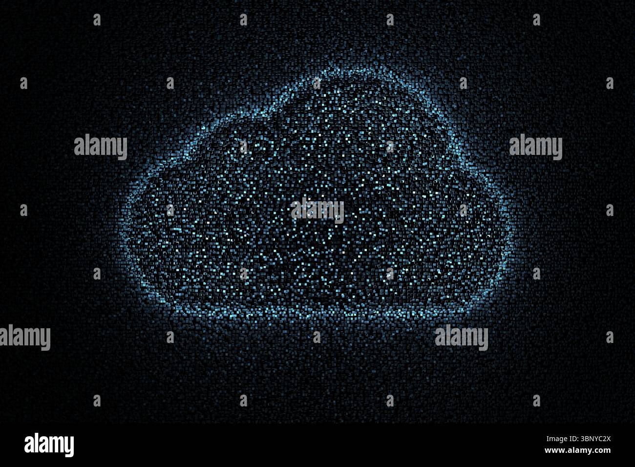 Immagine digitale della nuvola blu Foto Stock