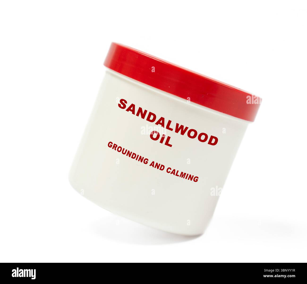Olio di legno di sandalo. Favorisce il rilassamento, riduce l'ansia e migliora l'idratazione della pelle. Foto Stock