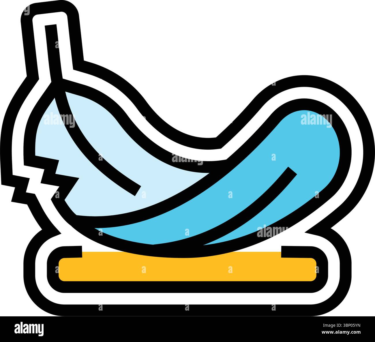 illustrazione vettoriale dell'icona a colori leggeri Illustrazione Vettoriale