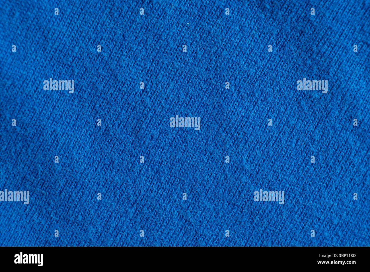 Texture macro tessuto in cotone vecchio stile, tessuto blu astratto sfondo vintage Foto Stock
