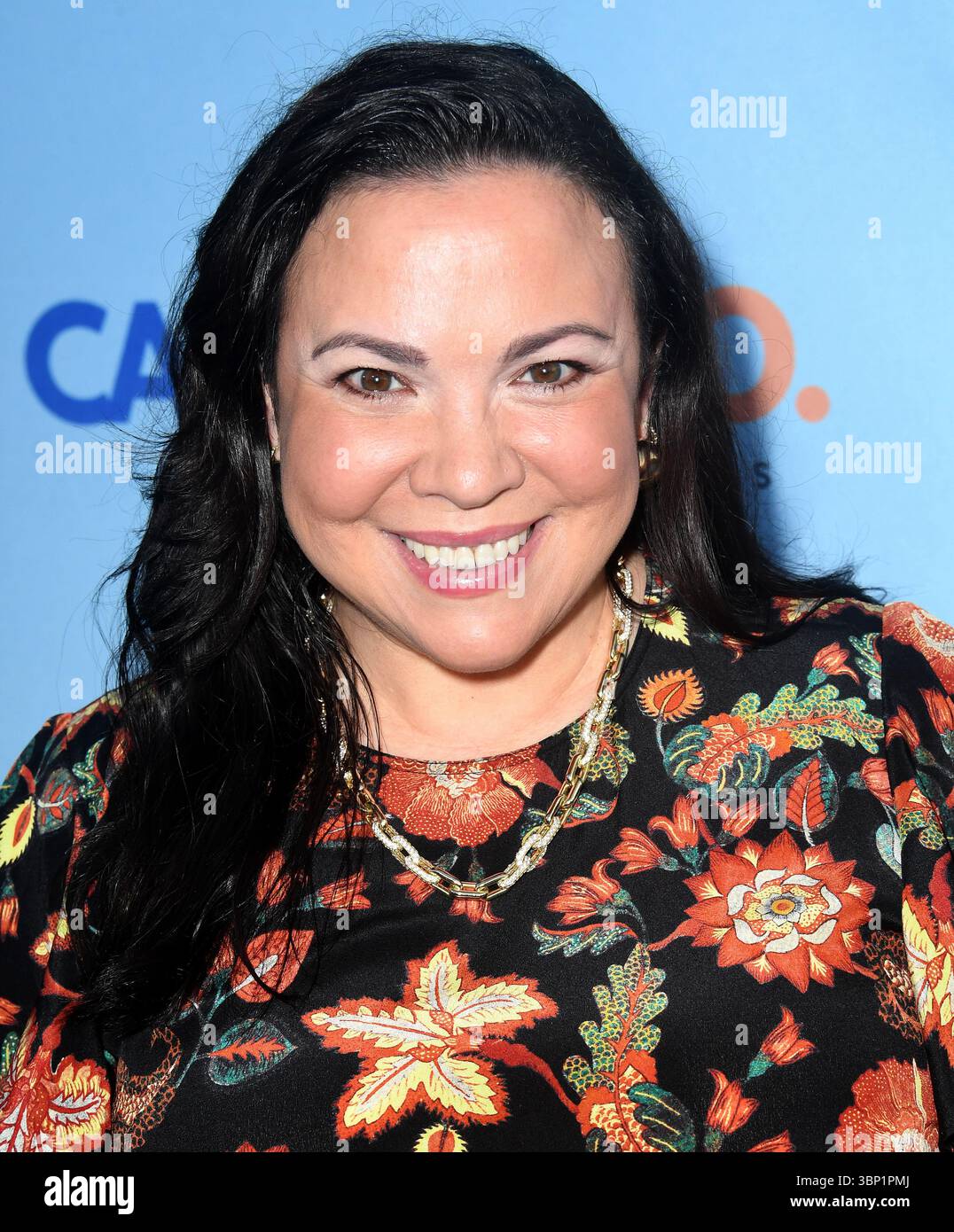 La produttrice Gloria Calderon-Kellett partecipa alla proiezione di "Leguizamo Does America" stagione 2. Foto Stock