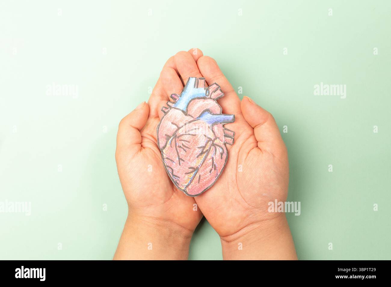 Infarto, malattia di miocardite, infiammazione del muscolo, trombosi e stress cardiaco, frequenza del battito cardiaco e condizione medica Foto Stock