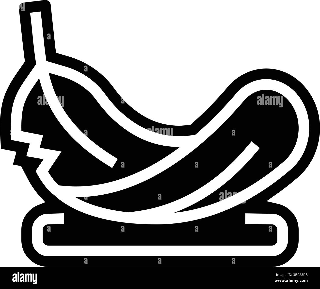 illustrazione vettoriale dell'icona glifo a peso leggero Illustrazione Vettoriale