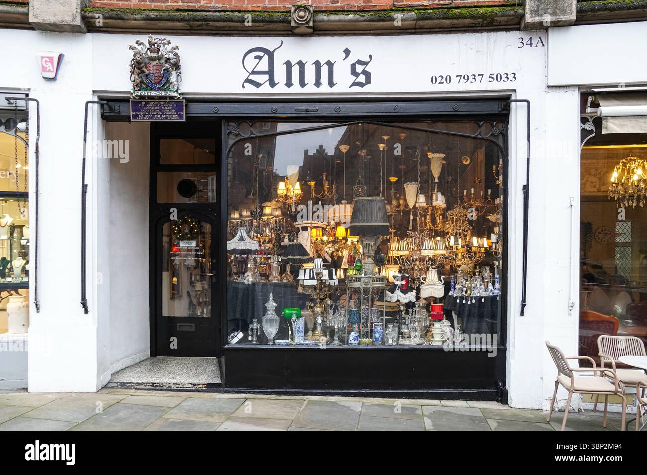 Ann's Lighting Shop a Kensington, Londra Inghilterra Regno Unito Foto Stock
