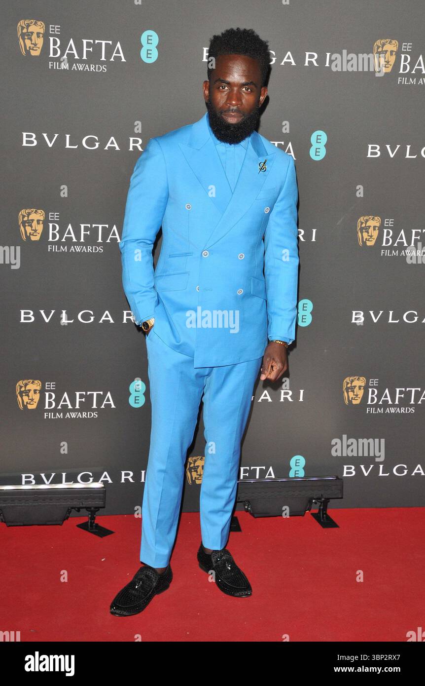 Jimmy Akingbola al BAFTA Awards 2023 Nominees' Party in associazione con Bvlgari, The National Gallery, Trafalgar Square, sabato 18 febbraio 2023 a Londra, Inghilterra, Regno Unito. CAP/CAN ©CAN/Capital Pictures Foto Stock
