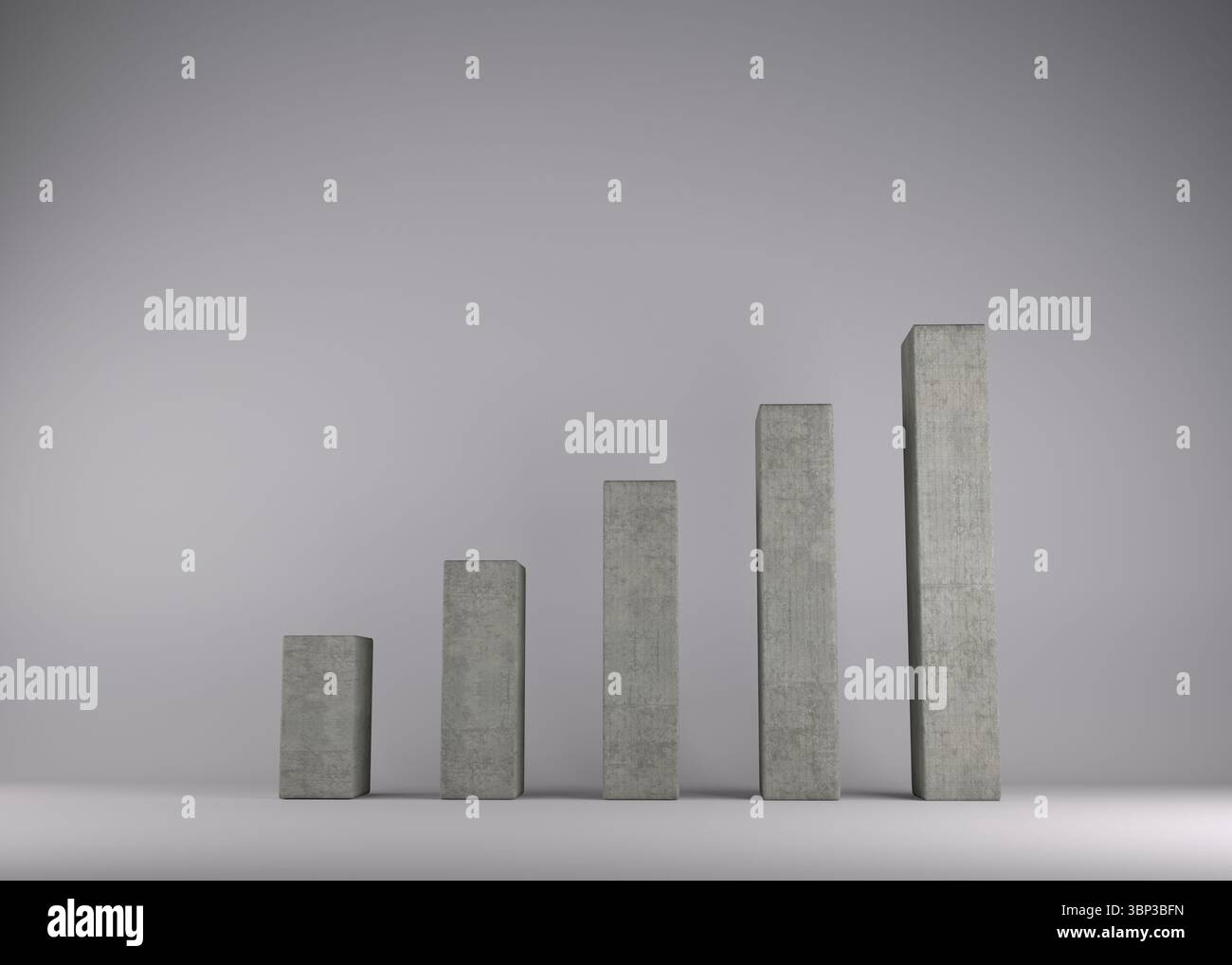 Immagine digitale del grafico a barre Foto Stock