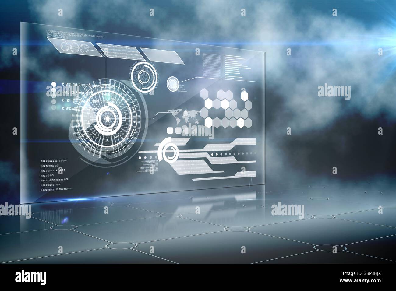 La tecnologia avveniristica interfaccia Foto Stock