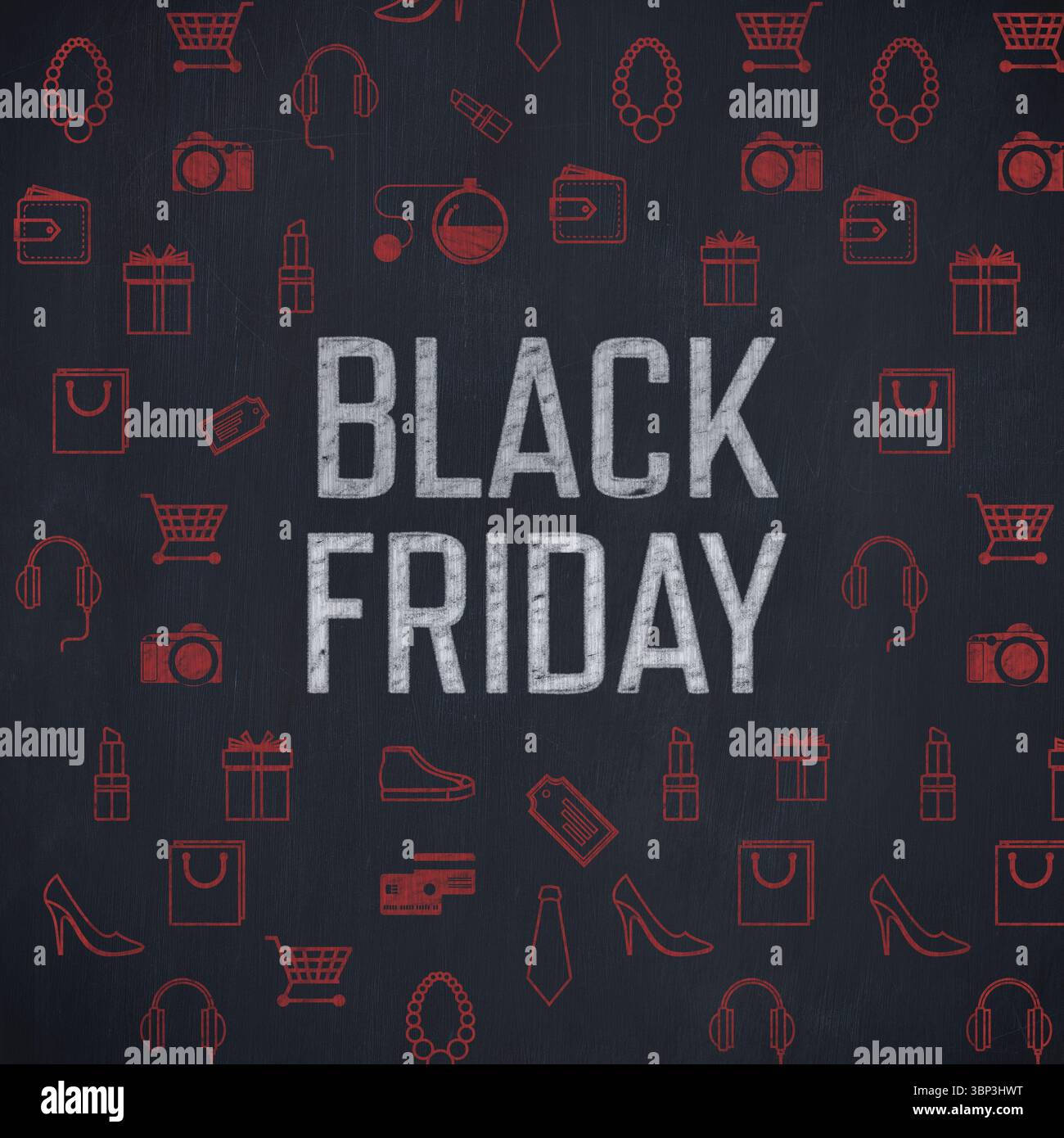 pubblicità del black friday Foto Stock