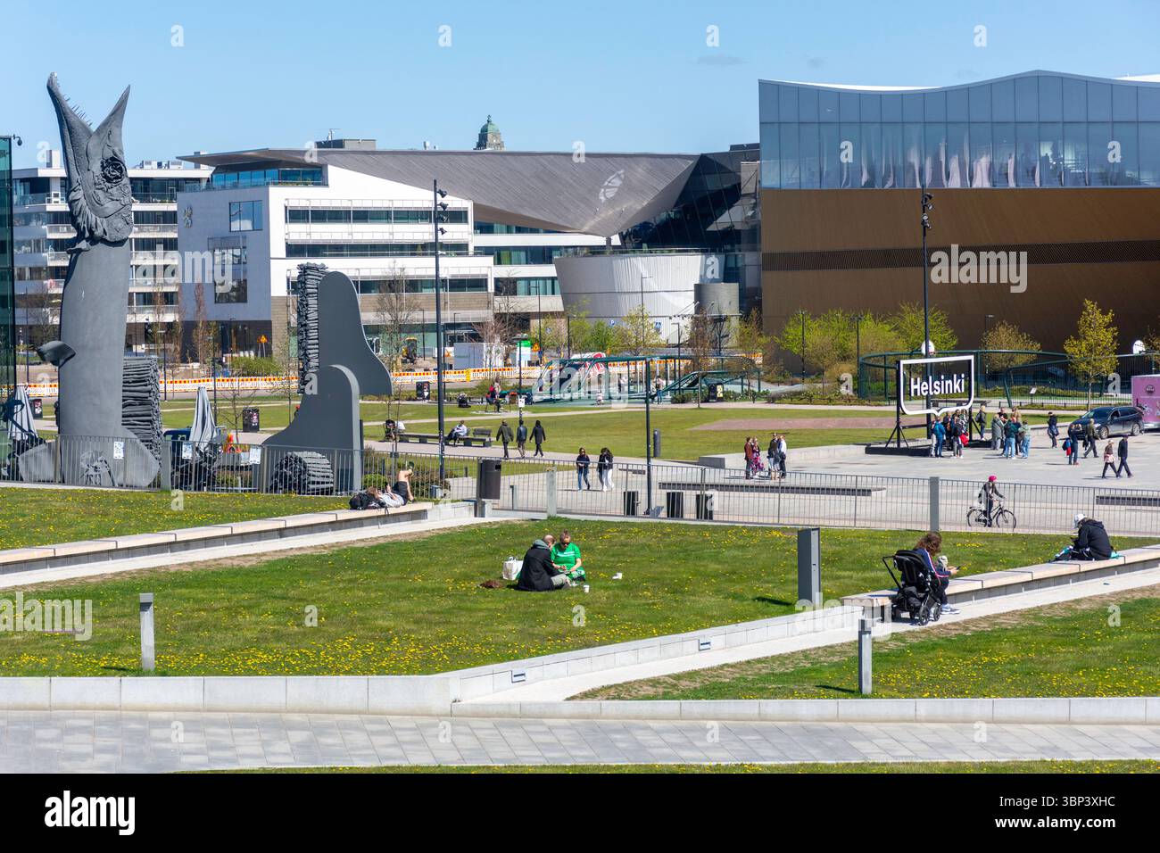 Piazza Kansalaistori, Kluuvi, città di Helsinki, regione di Uusimaa (Nyland), Repubblica di Finlandia Foto Stock