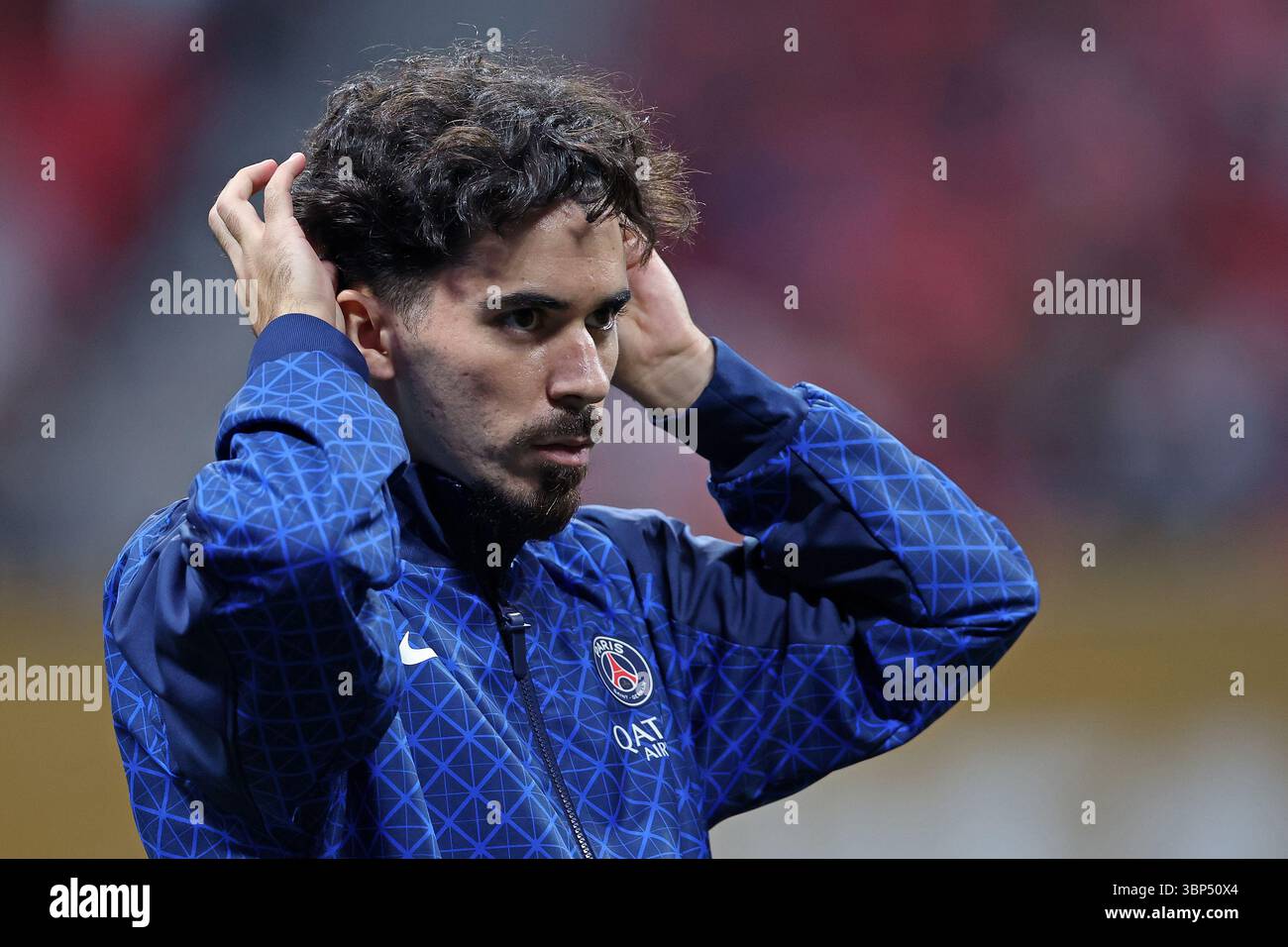 5 luglio 2025; Atlanta, Georgia, USA: Vitinha del PSG , durante la partita tra PSG e FC Bayern Monaco, per i quarti di finale della Coppa del mondo per club FIFA 2025, al Mercedes-Benz Stadium Foto Stock