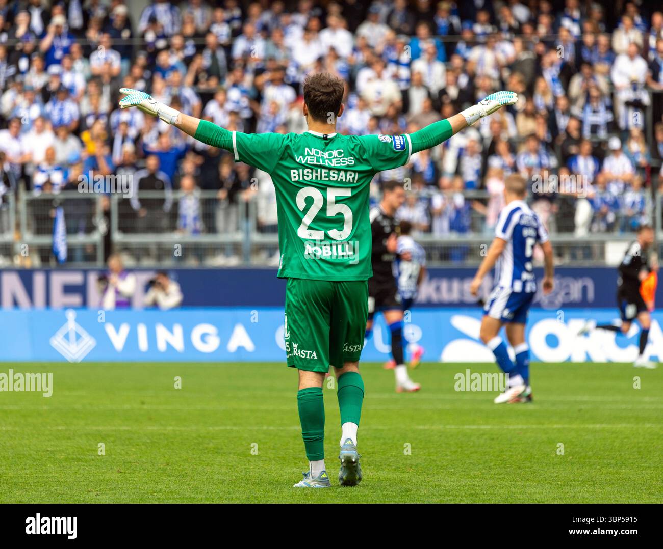 Gothenburg, Svezia. 6 luglio 2025. Momento nel secondo tempo della partita tra IFK Gothenburg e IK Sirius in Allsvenskan svedese a Gamla Ullevi. Crediti: Per Ljung/Alamy Live News Foto Stock