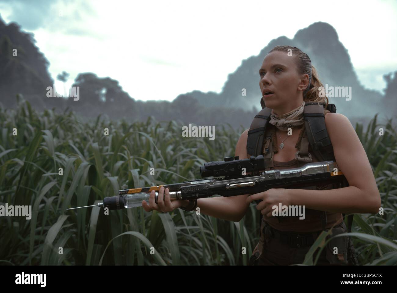 Jurassic World Rebirth Scarlett Johansson Foto Stock
