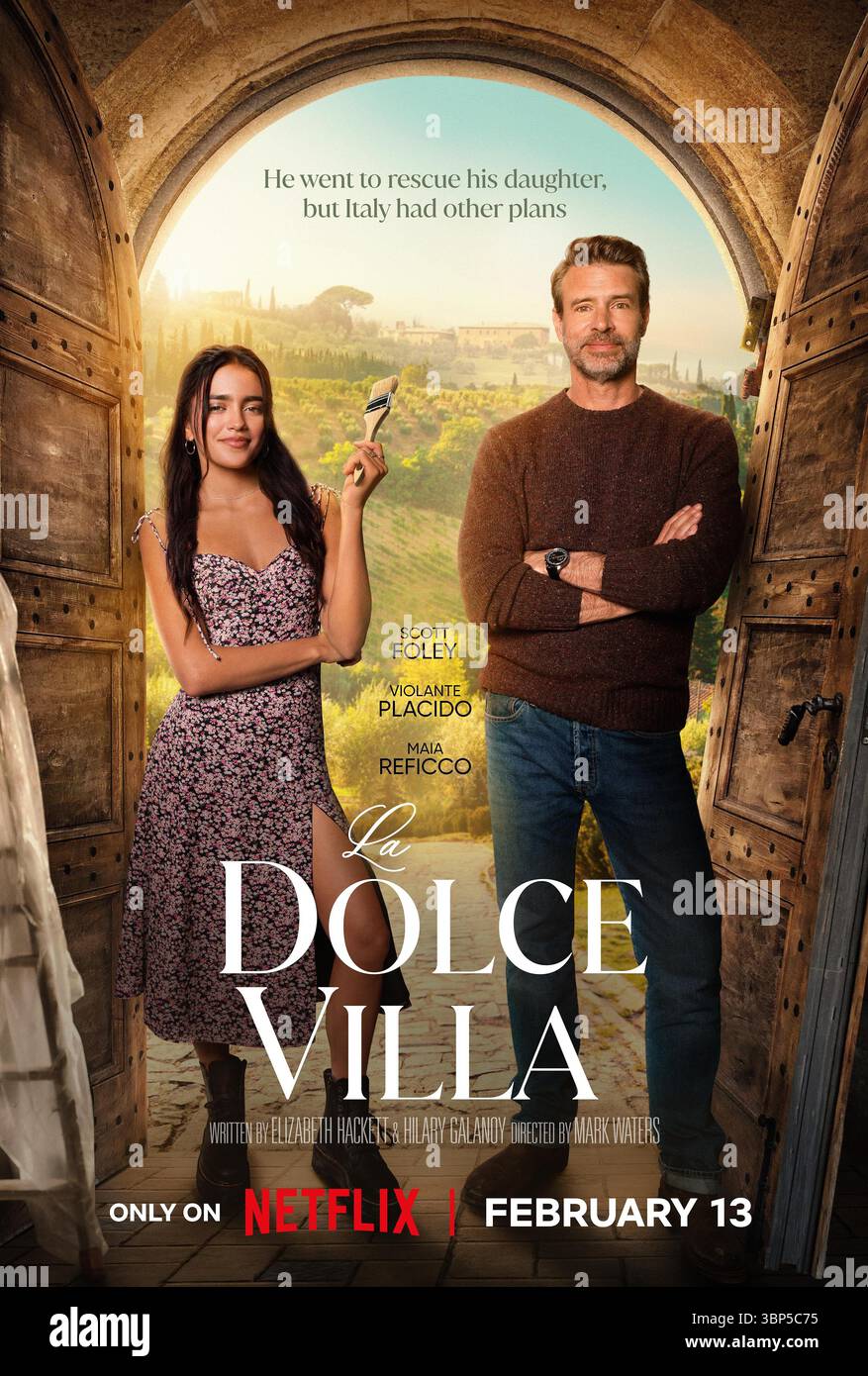 La Dolce Villa, poster cinematografico Scott Foley, Maia Reficco Foto Stock