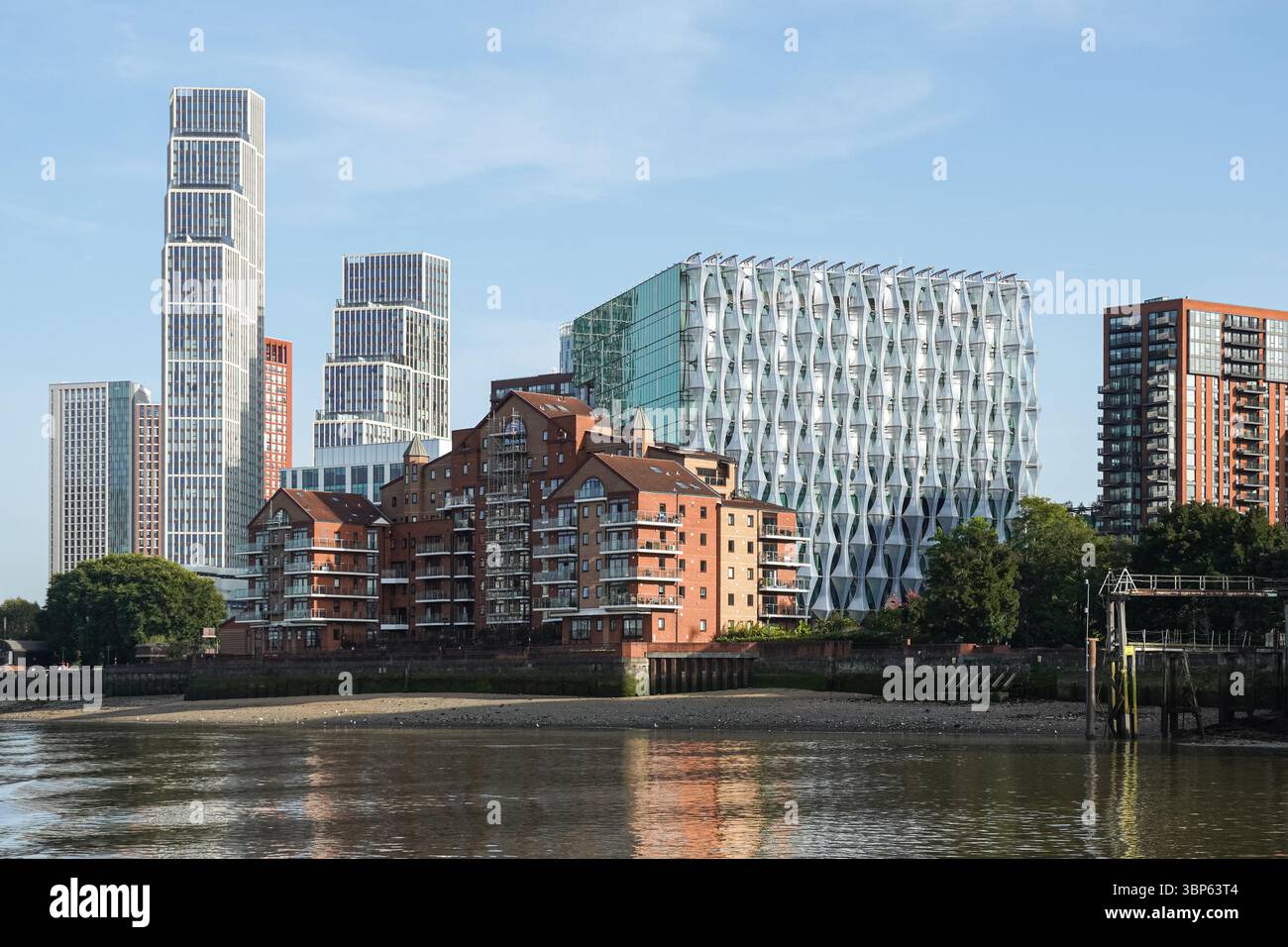 Ambasciata degli Stati Uniti d'America a Nine Elms, Londra Inghilterra Regno Unito Foto Stock