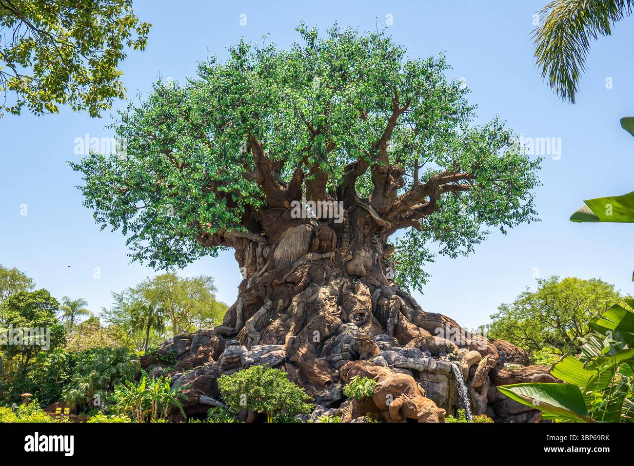 L'albero della vita, l'icona del parco all'Animal Kingdom Park Foto Stock