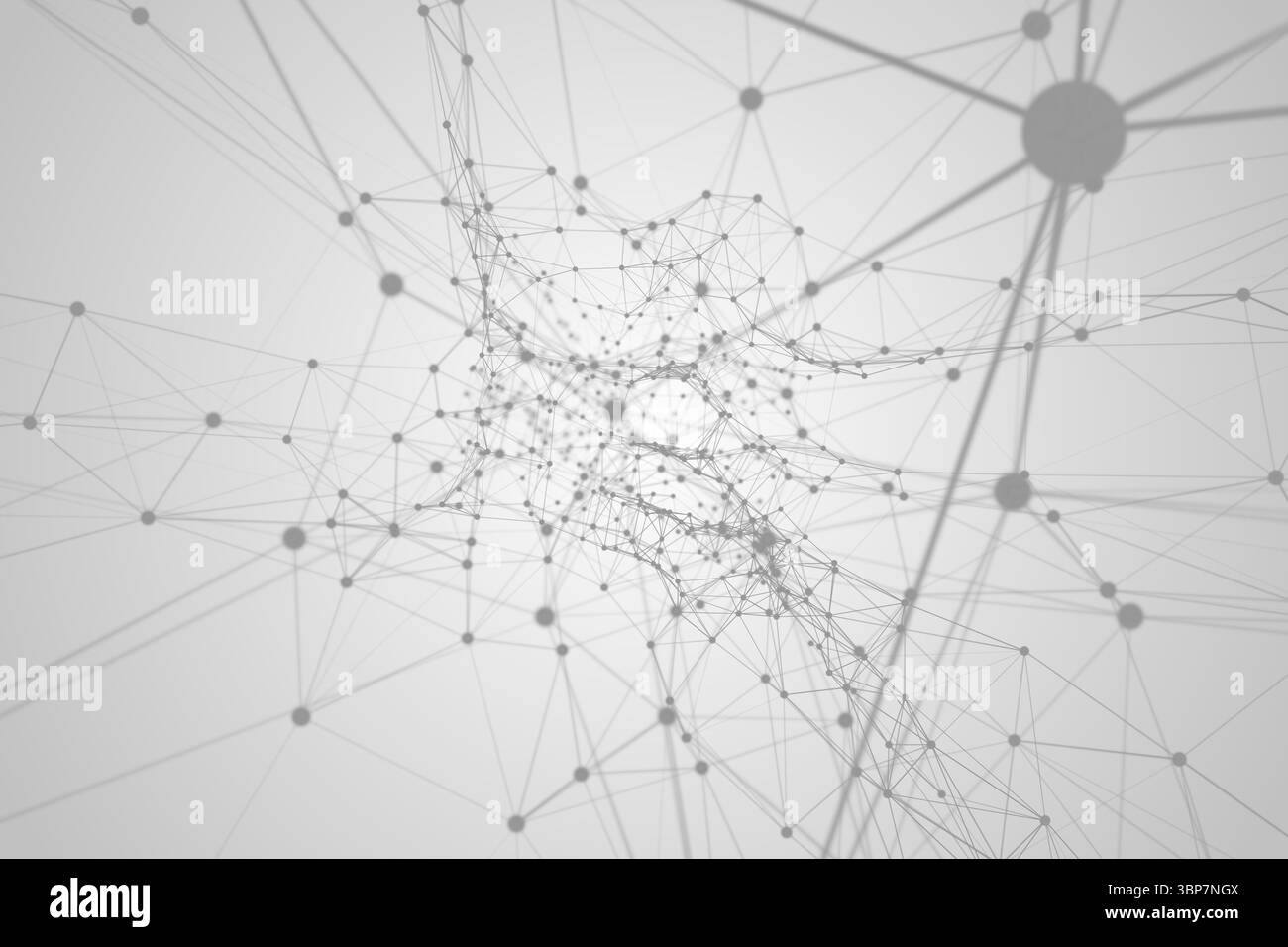 Linee nere su sfondo grigio Foto Stock