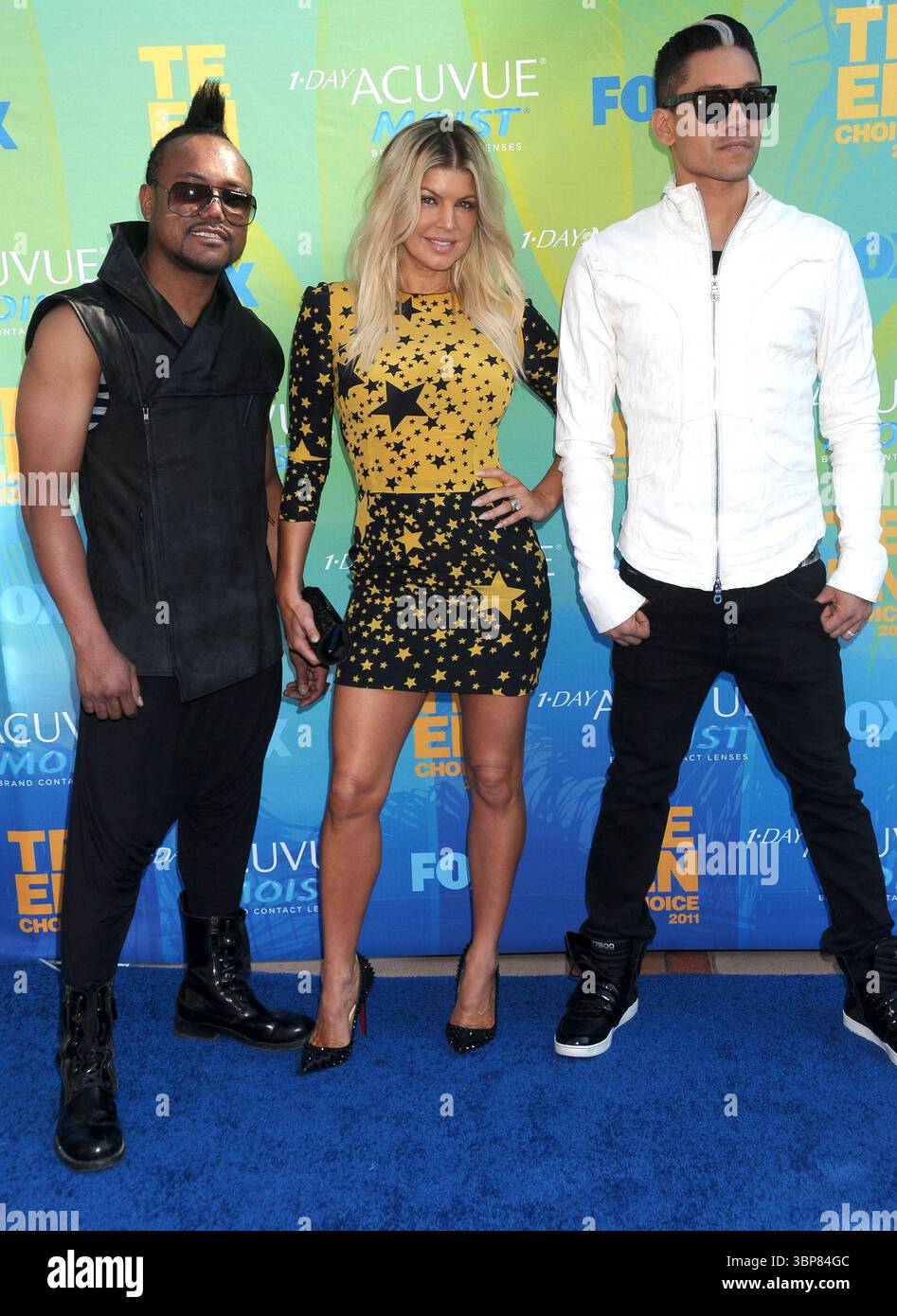 alp.de.ap, Fergie e Taboo dei Black Eyed Peas ai Teen Choice Awards 2011 tenuti al Gibson Amphitheatre di Los Angeles - 7 agosto 2011 Foto Stock