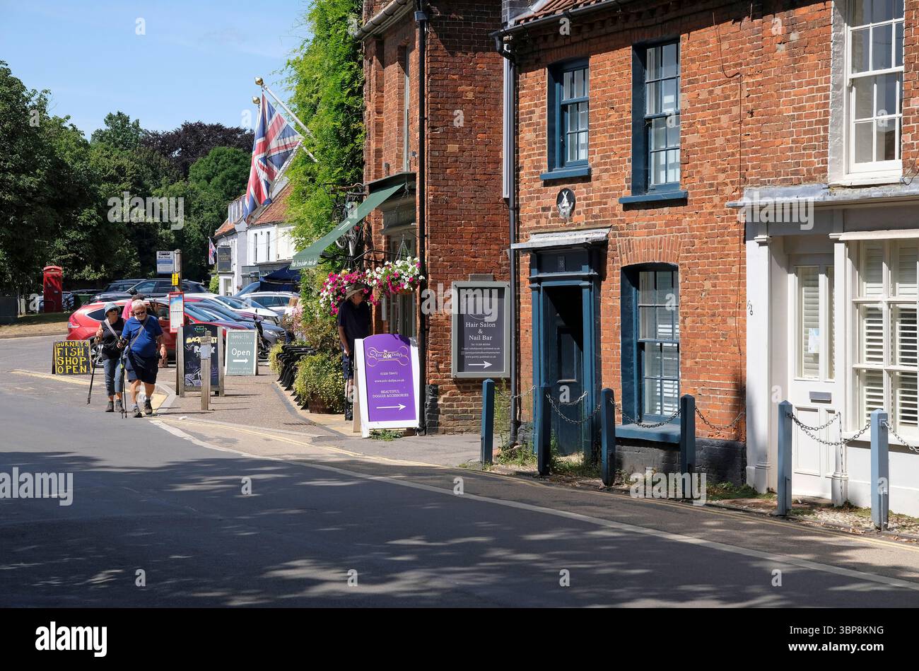 Burnham market, North Norfolk, Inghilterra Foto Stock