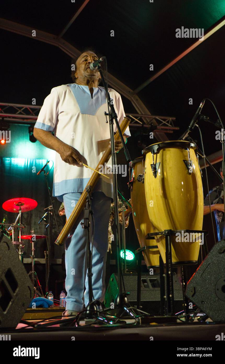 Concerto Bonga a Paderne, Albufeira il 5 luglio 2025. Algarve, Portogallo Foto Stock