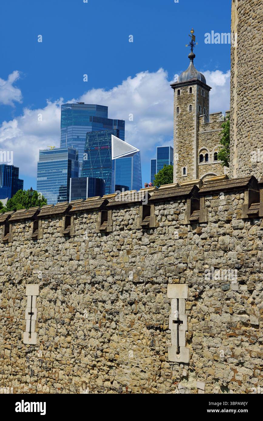 La Torre di Londra, Londra, Inghilterra Foto Stock