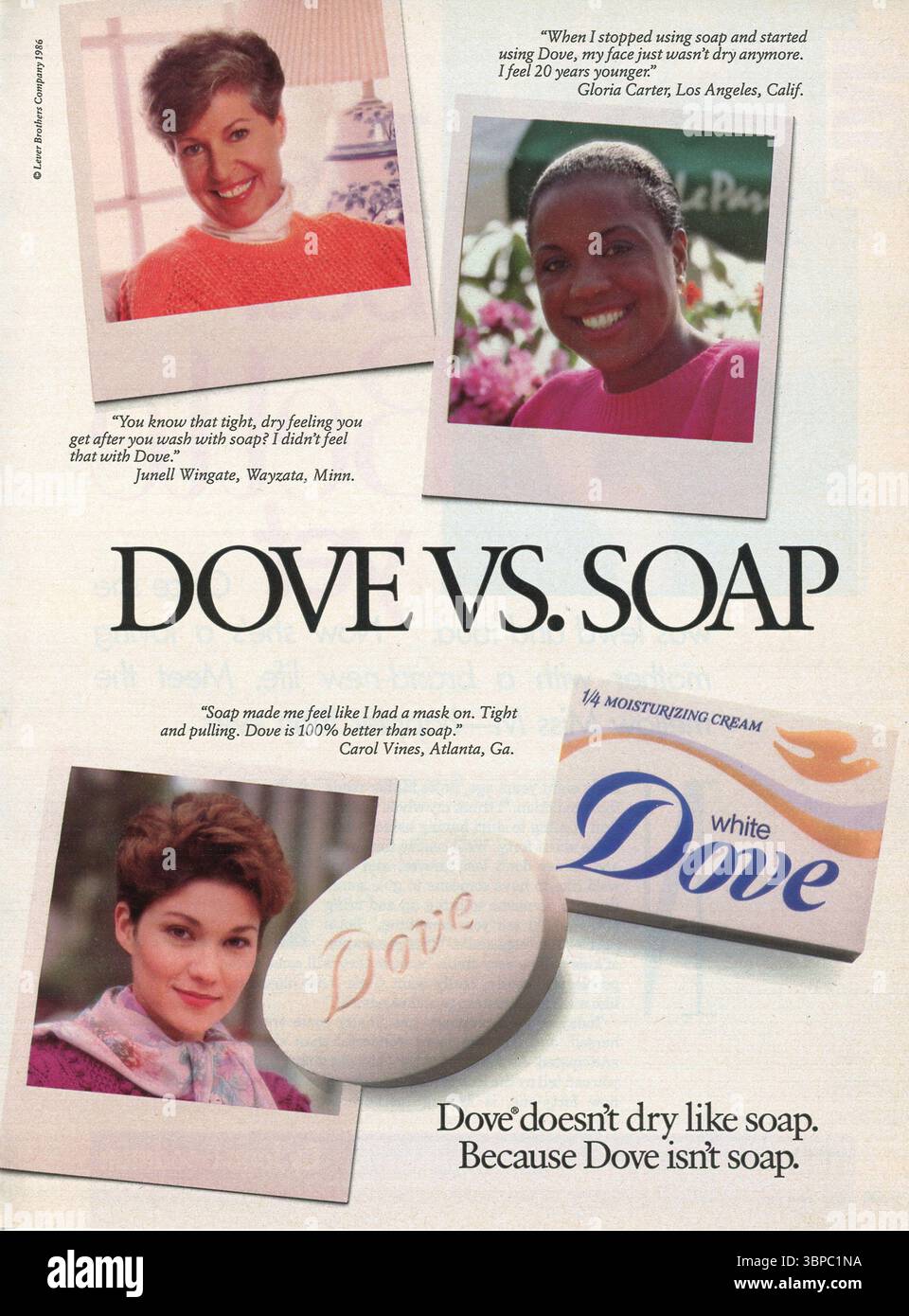 Pubblicità su rivista vintage 'Ladies' Home Journal' giugno 1987, USA Foto Stock