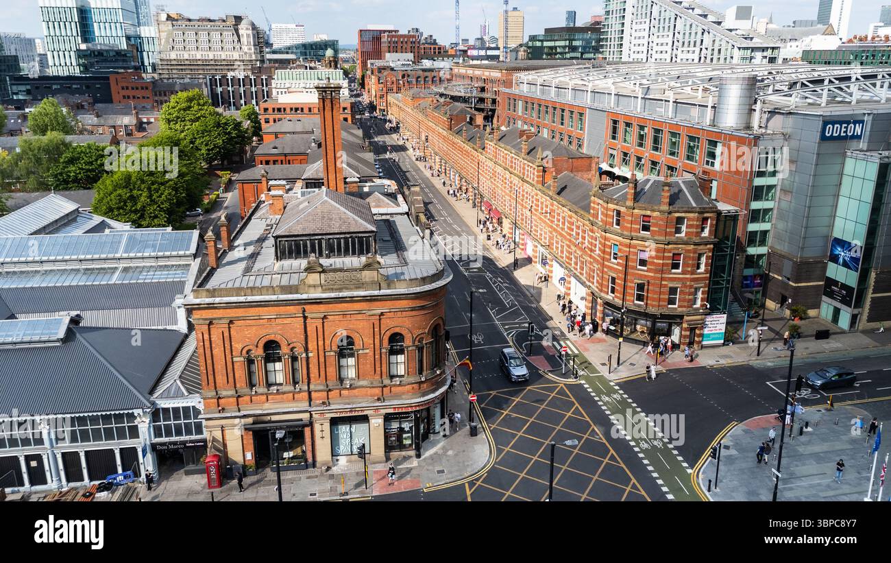 Historic Deansgate Terrace, Great Northern Warehouse Complex, Manchester, Regno Unito Foto Stock