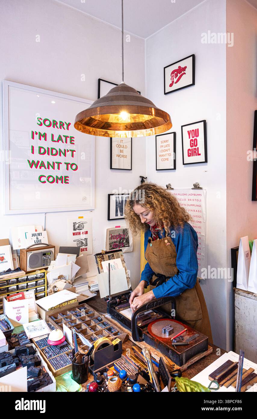 Il negozio Marby and Elm si trova a Exmouth Market, Londra, Regno Unito Foto Stock
