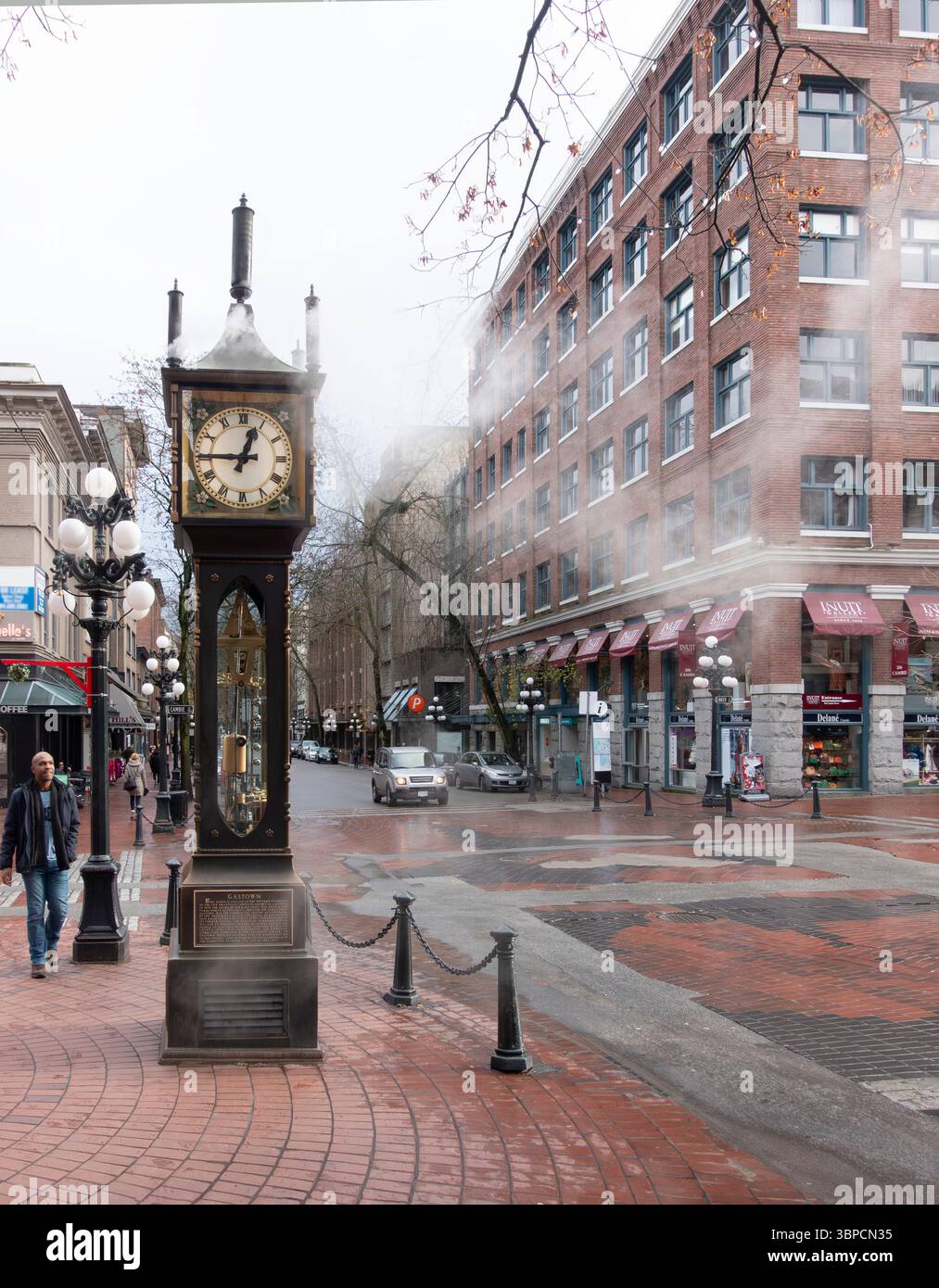 Orologio a vapore Gastown a Vancouver, Columbia Britannica, Canada Foto Stock