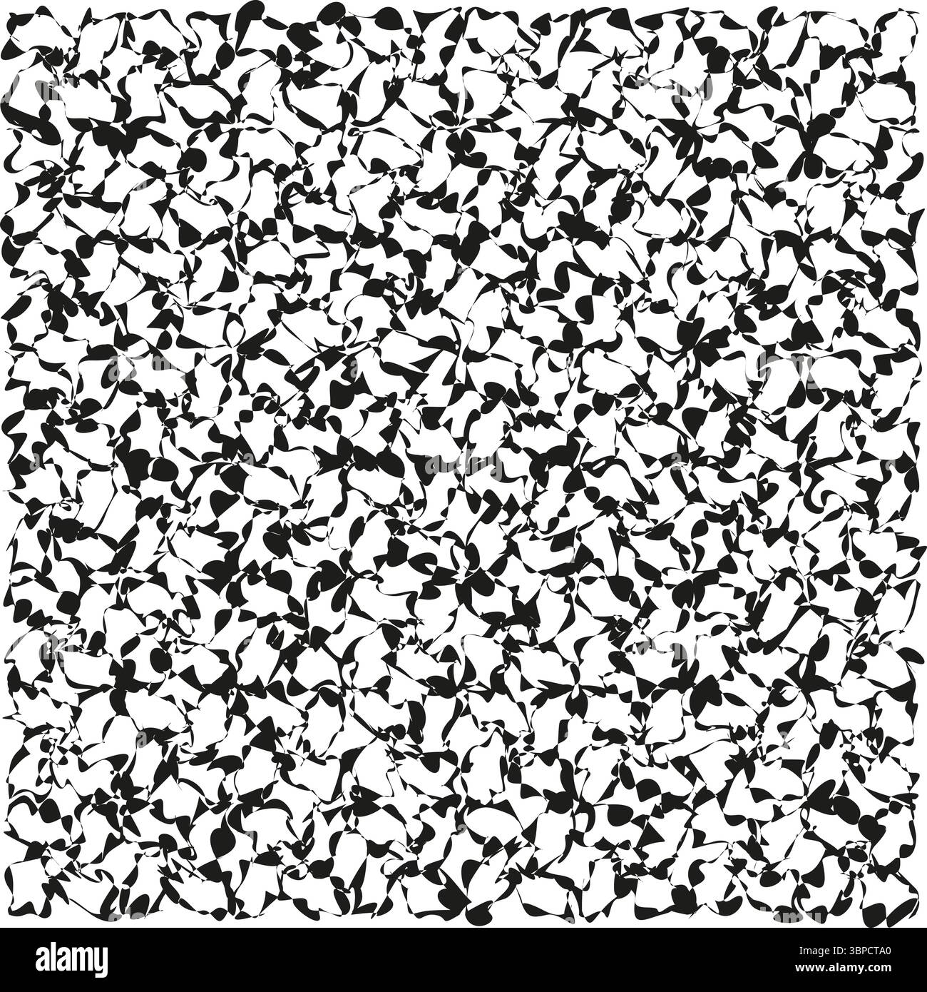 Struttura granulare in pietra. Campo macchiato nero. Schema vettoriale ruvido. Superficie bianca senza cuciture. Illustrazione Vettoriale