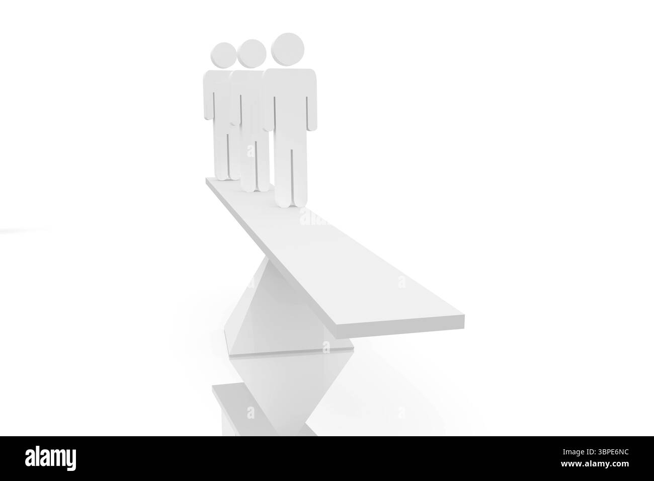 Scale di colore bianco con figure umane Foto Stock Scale di colore bianco con figure umane Foto Stock