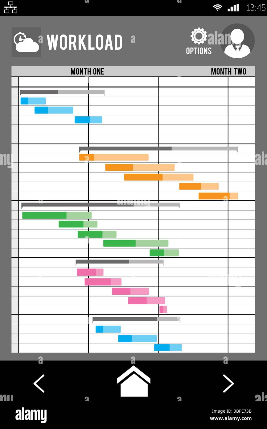 Primo piano di un documento strategico Foto Stock