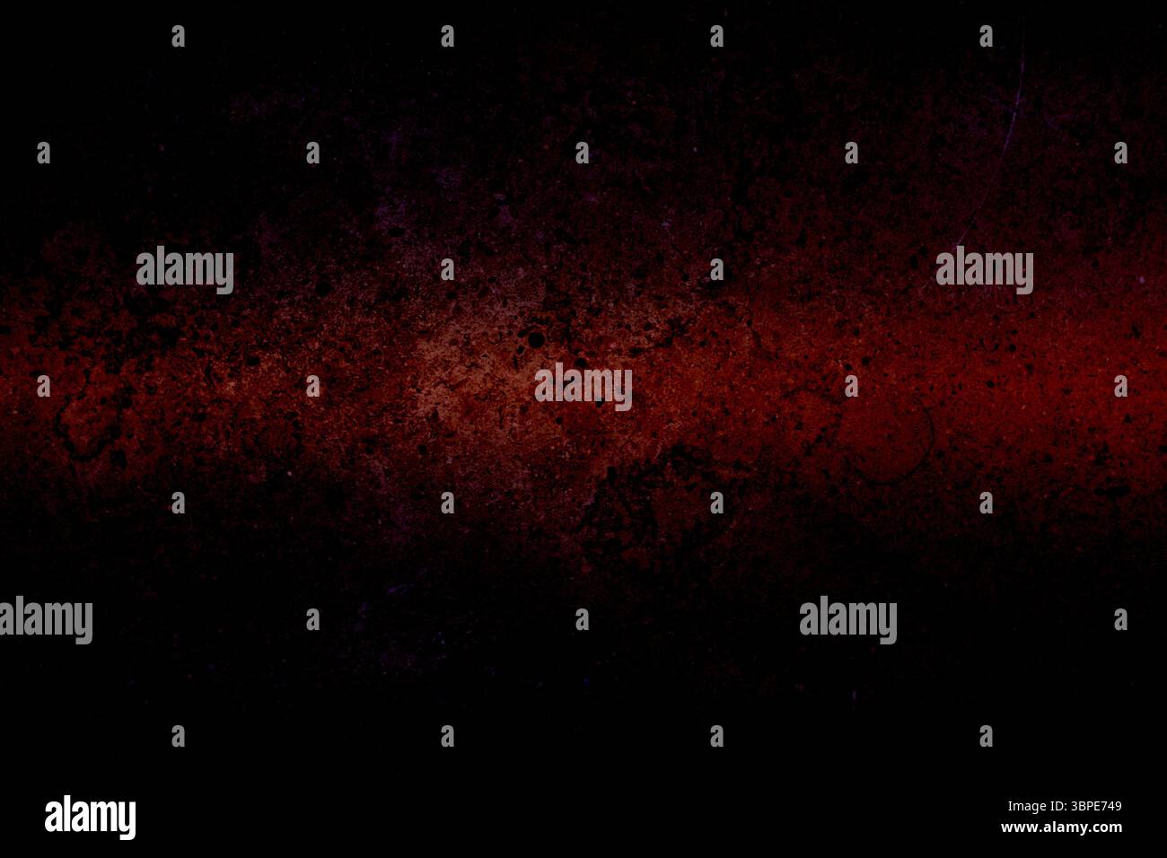 Design piatto la superficie metallica corrosa mostra una trama grunge di rosso scuro e nero con macchie di ruggine Foto Stock