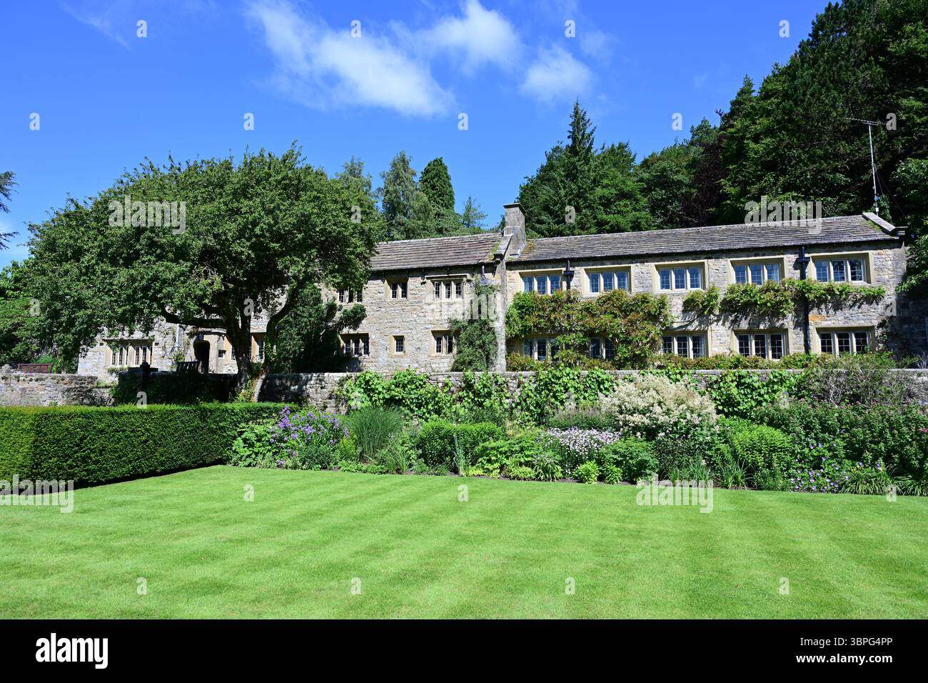 Parcevall Hall, Yorkshire Dales, Wharfedale, Inghilterra Foto Stock