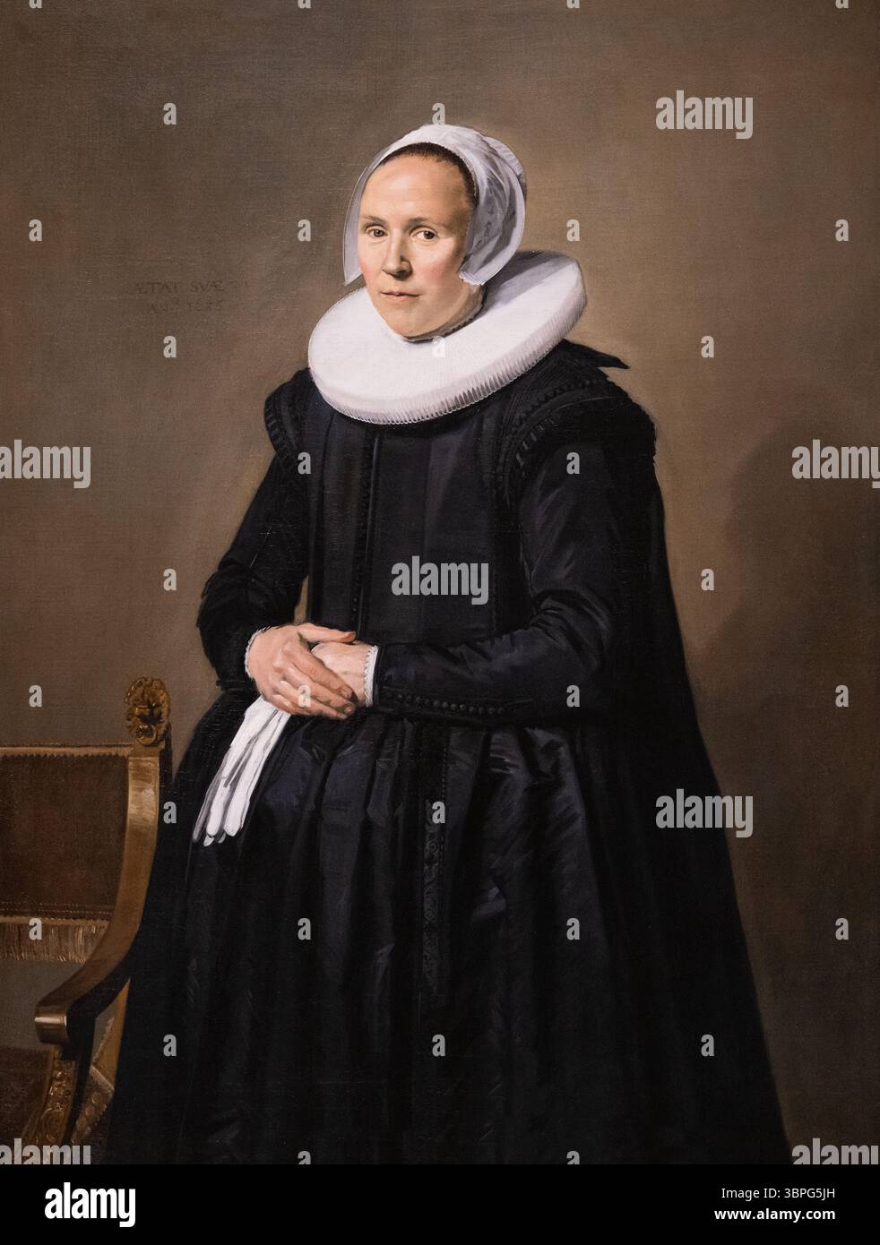 Frans Hals, "Ritratto di Feyntje van Steenkiste", dipinto del 1635. Pittore olandese del secolo d'oro che lavora ad Haarlem, alias Frans Hals il Vecchio, 1580-1666 Foto Stock